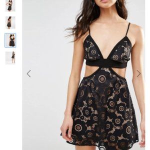For Love and Lemons Sonya Strappy Lace Dress